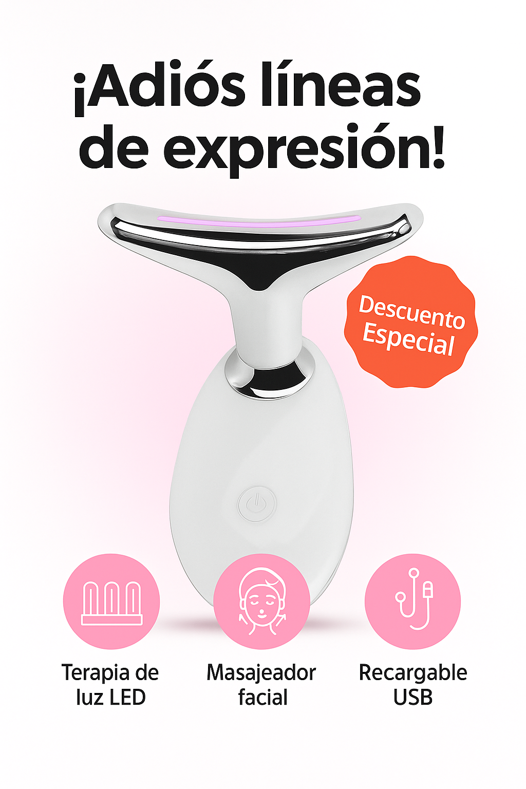Masajeador facial antiarrugas
