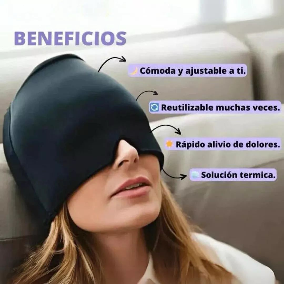 Gorro para la migraña control ansiedad y estrés
