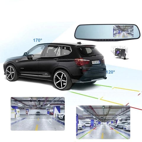Espejo Retrovisor Doble Camara Full Hd