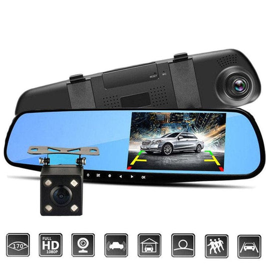 Espejo Retrovisor Doble Camara Full Hd