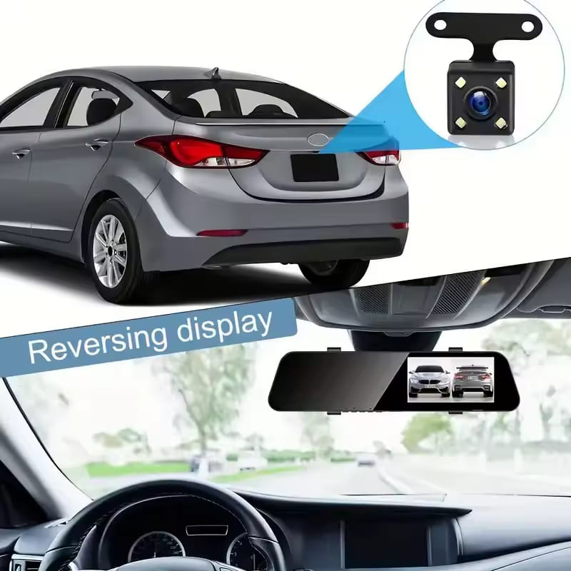 Espejo Retrovisor Doble Camara Full Hd