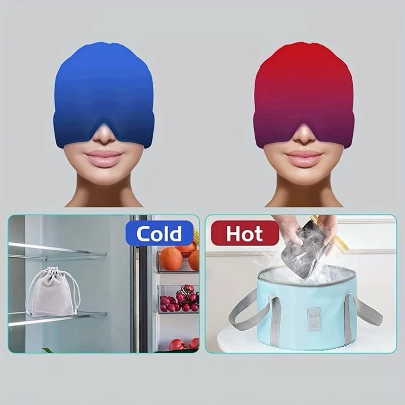 Gorro para la migraña control  ansiedad y estrés